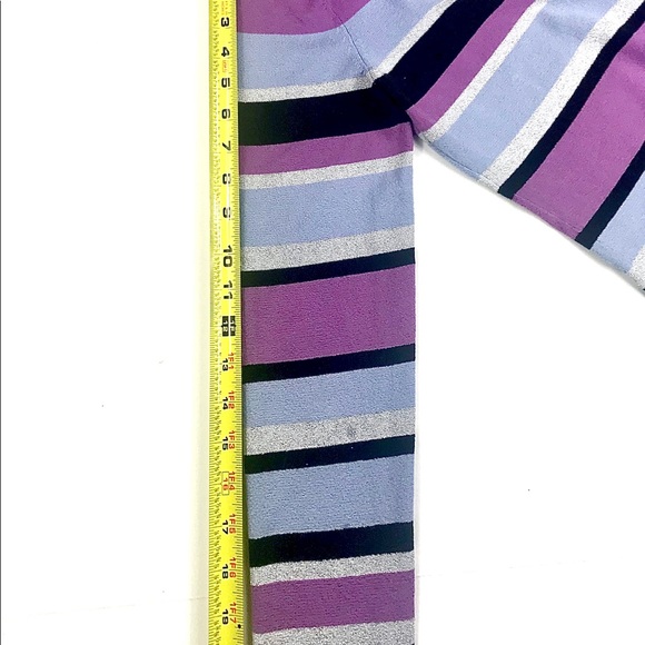 NEW YORK & COMPANY L/S Striped V-Neck Blouse, Sz M - Picture 5 of 5